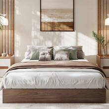 Bed Frames - Walnut-california King - View 6