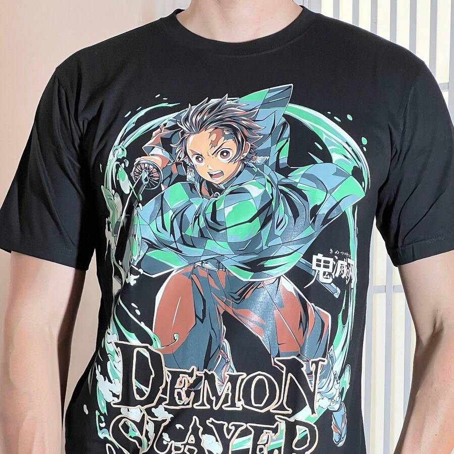 Anime T-Shirt Tanjro DS220g Cla-Ssic Cotton T-Shirt - UniS-Ex - The Shirt You A-Lways NeededSuitable For All People, Whether WoM-En Or M-Enhigh-Quality Durable Fabric Suitable For All Seasons,Ft To The Touch But Built To LastBreathabletops WoM.En Fall OutfiT.S For WoM.En VaC.Ation OutfiT.S WoM.En Easter, St. Patrick's Day Costume - 黑色 - 查看 1