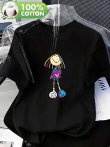 Women T-Shirts - Black - View 1