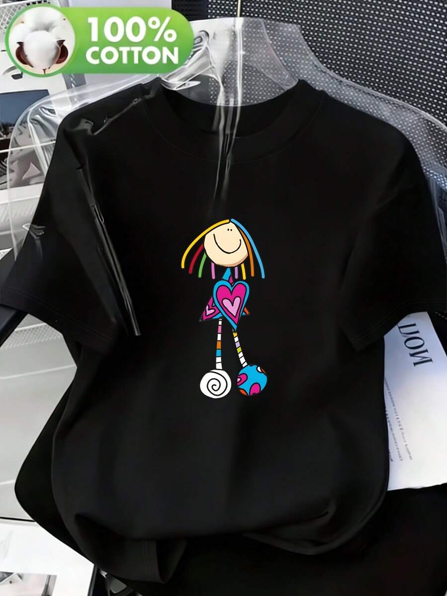 Women T-Shirts - Black - View 1