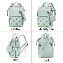 Mochila multifuncional para mamá, nueva bolsa de pañales de maternidad, bolsa de almacenamiento de gran capacidad para suministros de bebé - Multicolor - Ver 10