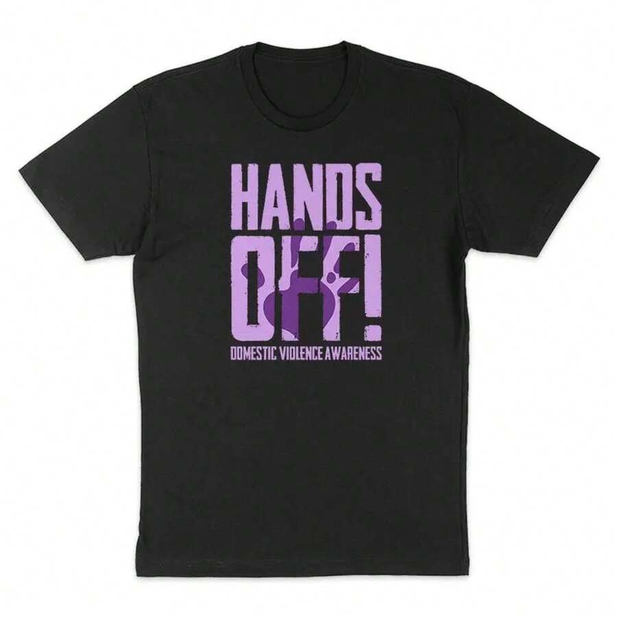 Unisex Hands Off T-Shirt - Black - View 1