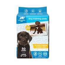 Animal Planet Almohadilla de entrenamiento para cachorros para perros 50 unidades almohadillas de entrenamiento para orinal. 5 capas de protección contra fugas que absorben la orina y se convierte en gel al instante. Almohadillas de entrenamiento para cachorros para bolígrafo de perro, sin pañuelos de baño - Paquete de 50 - Ver 9