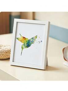1pc Thin Frame, Photo Frame Easel Decor, Minimalist Wooden DIY Photo Frame, Hanging Wooden Frame, Wall Art Poster Frame, Vertical Rectangle Photo Frame, Suitable For Home, Office, Living Room, Art Decor, Birthday Party Photo Display - Multiple Styles - View 7