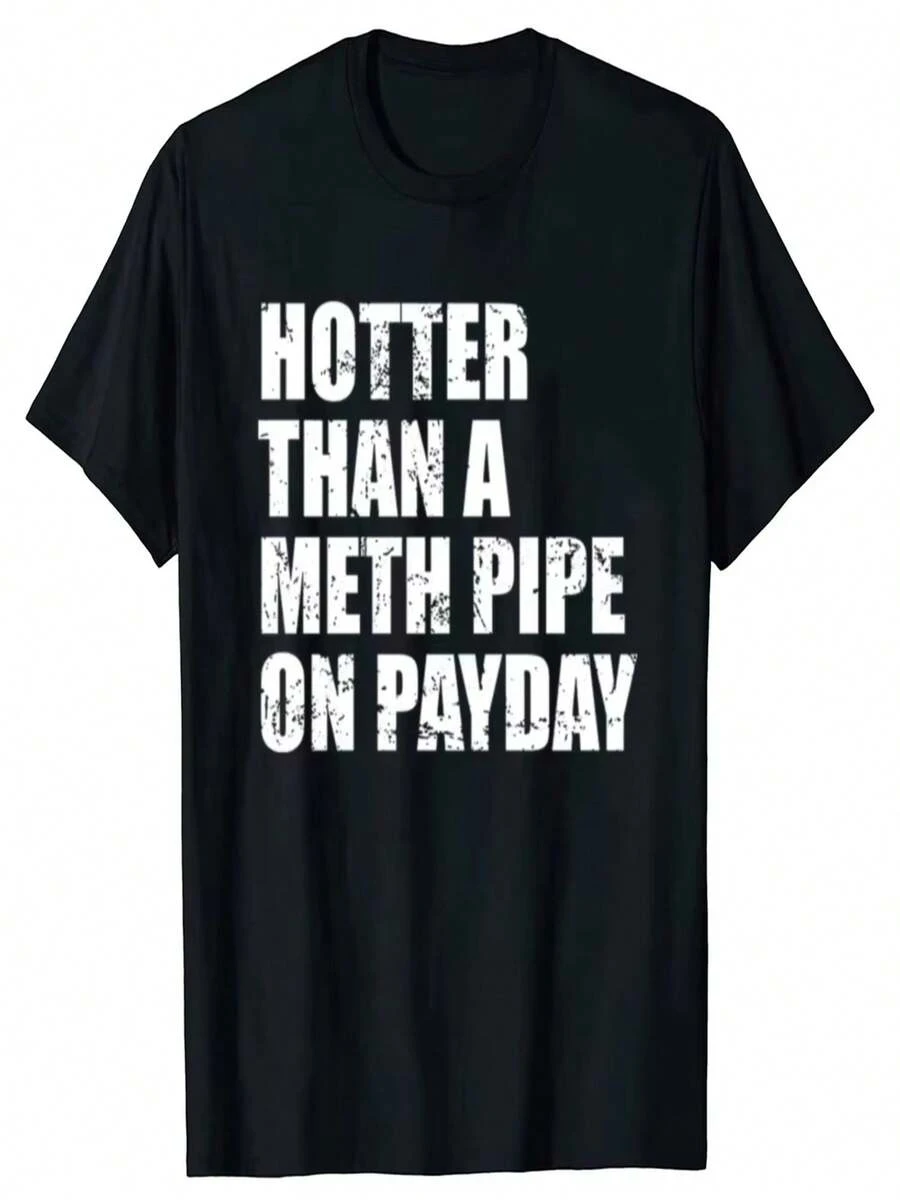 Esta camiseta, novedad para 2026, es apta tanto para mujeres como para adultos y presenta dise?os divertidos y originales, perfectos para el día de pago. - Negro - Ver 1