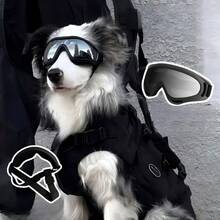1 Piece Of Multi-Color Pet Dog Sunglasses With Sheepdog Golden Hair Frame, Kochi Fadu Windproof Glasses, Double Straps To Prevent Detachment - Multicolor - View 2