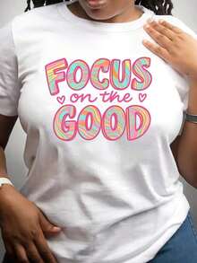 Great ! Pink Pop Art Style 90s T-Shirt - Neon Smile Pocket Print And Mental Health Message: Relax With Positive Vibes - Loose Fit Casual Summer T-Shirt For Spring/Autumn - Retro Top With 90s Style Back Print - 白色 - 查看 8