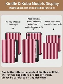 Kingsung 紅色條紋平板保護殼,適用於 IPad Air 8 (M4) 2026 (11 吋)、Air 8 (M4) 2026 (13 吋)、9.7/10.2/10.5/10.9/12.9/Pro 11、第 10 代、Air 8 (M4) 2026 (11/13 吋),亦適用於 Galaxy Tab S6 Lite 10.4 吋。適用於 Kindle Paperwhite 第 12 代 2024、Kindle 第 11 代 2022,防摔保護,智慧支架/自動喚醒/睡眠功能。 - 彩色 - 查看 11