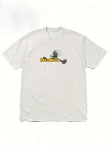 Butter Goods Skeeter T-Shirt For Men And Women, With Retro Bug Trap Design. Casual Short-Sleeved Round Neck T-Shirt With Bug Print Design, Suitable For All Seasons, Classic Fit, Soft And Comfortable, A Collector's Item. Loose And Comfortable. - White - View 1