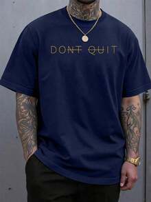 Unisex Camiseta unisex.Para hombres.Manga corta.Camisa T de manga corta.Ropa de primavera.Ropa de verano.Prenda de vestir.Prenda superior.Ancho.Silueta grande.Diseño con estampado.Regalo.Regalo.Estilo street.Primavera.Verano.Otoño.Invierno.Para hombres. - Azul Marino - Ver 1