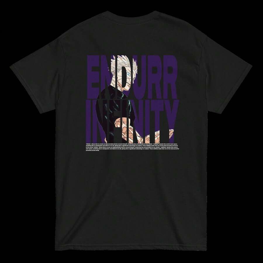 Endurr Infinity T1EE220g Cla-Ssic Cotton T-Shirt - UniS-Ex - The Shirt You A-Lways NeededSuitable For All People, Whether WoM-En Or M-Enhigh-Quality Durable Fabric Suitable For All Seasons,Ft To The Touch But Built To LastBreathabletops WoM.En Fall OutfiT.S For WoM.En VaC.Ation OutfiT.S WoM.En Easter, St. Patrick's Day Costume - 黑色 - 查看 1