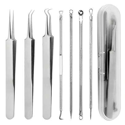 7pcs Black Head Removal Tool Kit, Suitable For Acne, Pore, Blackhead Cleaning