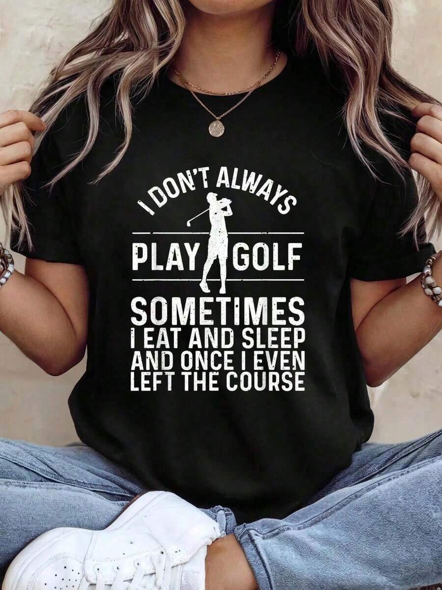 The Best Golf Shirt For Men And Women, Father's Day Gift, Grandpa Gift, Funny For Golfers, Golf Lover Accessories, Black, Small, Graphic Tees For Women - 黑色 - 查看 1