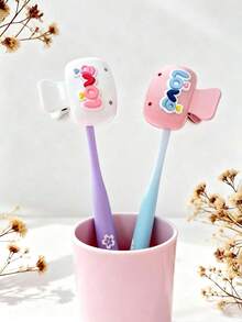 Nắp bảo vệ đầu bàn chải đánh răng dễ thương | Giá đỡ bàn chải đánh răng họa tiết trái tim/bong bóng/đám mây | Dụng cụ lưu trữ bàn chải đánh răng du lịch chống bụi | Hộp lưu trữ bàn chải đánh răng du lịch | Vỏ bảo vệ bàn chải đánh răng chống bụi | Tiện lợi mang theo | Quà tặng tuyệt vời cho người yêu, bạn bè, gia đình, giáo viên và những người đam mê du lịch | Vật dụng thiết yếu cho gia đình, ký túc xá | Vật dụng thiết yếu cho mùa tựu trường - Nhiều màu - Xem 3