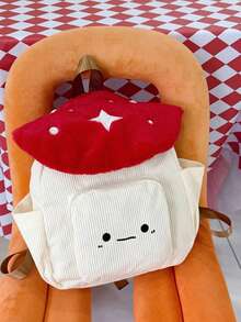 New Mushroom Shaped Fashion Cute Versatile Large Capacity Minimalist Portable Travel Backpack, Suitable For Any Occasion - Multicolor - View 9