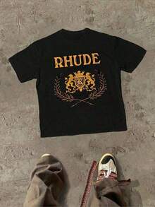 Premium Brand - A Tribute To T-Shirts, Casual Soft Short-Sleeve Pure Cotton Weightless T-Shirts, Round Neck, 100% Cotton, Soft Fabric, Short Sleeve, Breathable And Cool - 黑色 - 查看 7