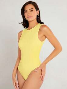 Body tank de cuello redondo - Amarillo - Ver 7