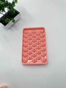 1个随机颜色塑料冰格，简约33格冰球模具带盖，家用 - 彩色 - 查看 10