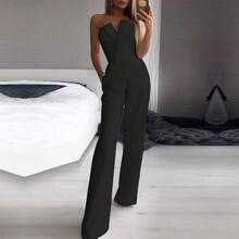 Women's Chinese-Inspired Jumpsuit With Traditional Details And A Modern Cut, Perfect For Everyday Looks In Spring And Summer. - 黑色 - 查看 11
