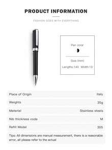 Versace Olympia Ballpoint Pen With Twist Mechanism Blue Ink Pen With Fine Tip Luxury Gift For Unisex - Round - View 5