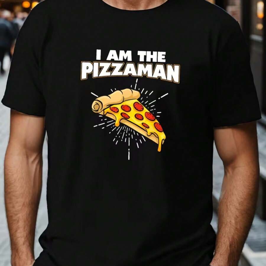 Printed T-Shirt For Men And Women - Black - View 1