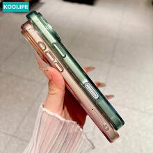 Koolife 1件 薄荷綠水波紋磁吸手機殼，PC+TPU亮面防震保護殼，兼容MagSafe，適用於 18 Pro/18 Pro Max/17/17 Pro/17 Pro Max - 綠色 - 查看 4