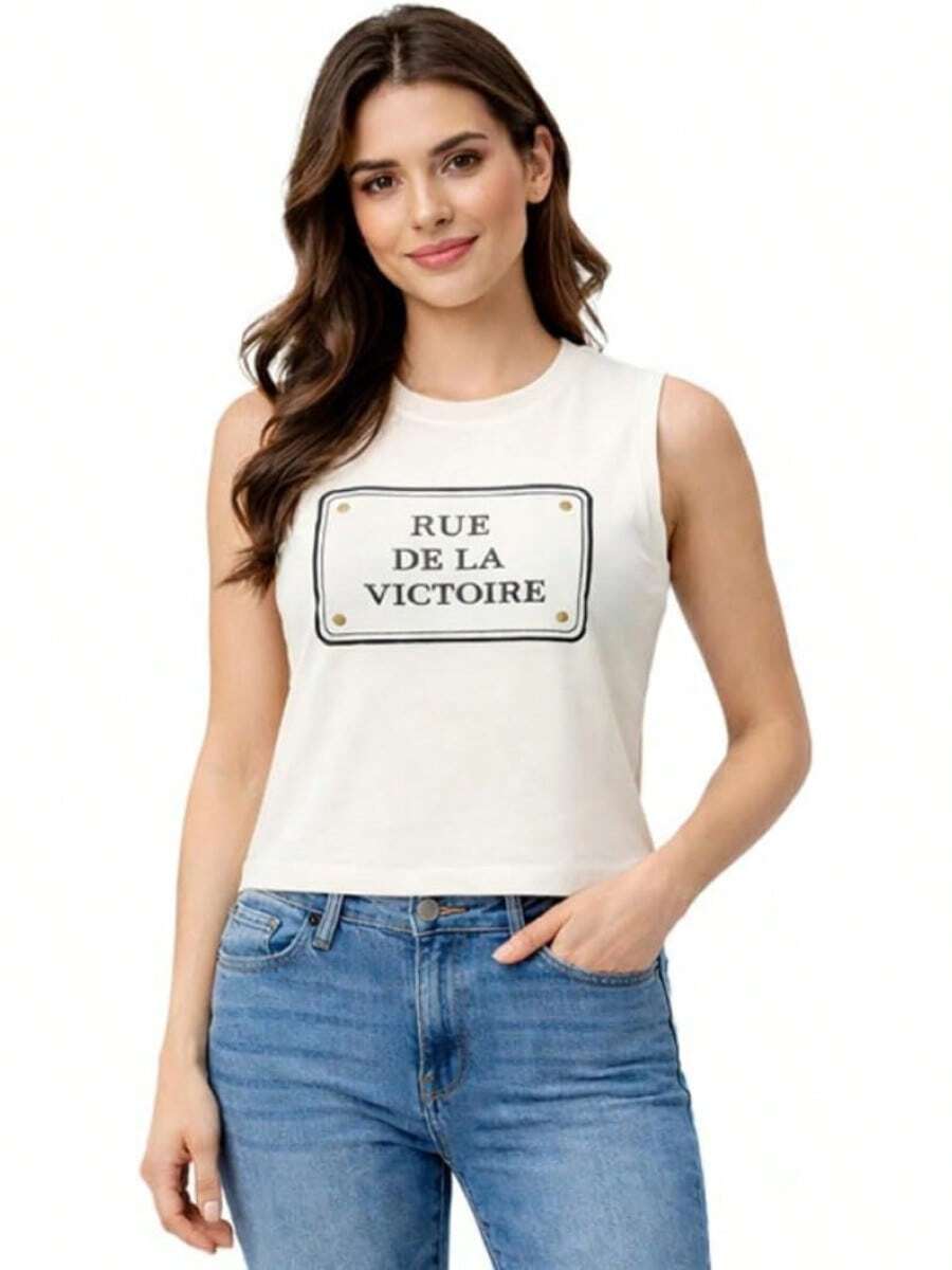 Additive Women's T-Shirts With Amazing Youthful Prints, Fashionable Short Sleeve T-Shirts, Comfortable And Casual With Crisp And Long-Lasting Colors. - 白色 - 查看 1