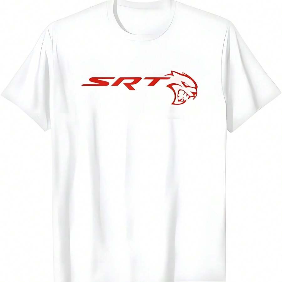 Camiseta Dodge SRT Hellcat unisex-adultos, manga corta, ajuste clásico, - Blanco - Ver 1