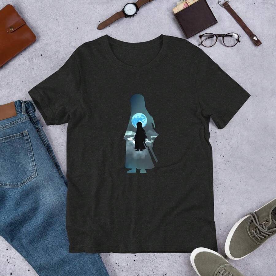 T-Shirt Anime UniS1ex DS Mist Slayer DTFlex Print220g Cla-Ssic Cotton T-Shirt - UniS-Ex - The Shirt You A-Lways NeededSuitable For All People, Whether WoM-En Or M-Enhigh-Quality Durable Fabric Suitable For All Seasons,Ft To The Touch But Built To LastBreathabletops WoM.En Fall OutfiT.S For WoM.En VaC.Ation OutfiT.S WoM.En Easter, St. Patrick's Day Costume - 黑色 - 查看 1