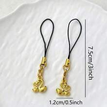 1/2 chiếc dây đeo điện thoại hình thiên nga vàng, quà tặng đôi, đa năng cho điện thoại thông minh, máy ảnh CCD, giá đỡ thẻ, móc khóa, mặt dây chuyền USB, phụ kiện thiết kế độc đáo. - Vàng - Xem 8