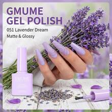 GMUME 4件/組 7.5ml 每件馬卡龍派對凝膠指甲油，顏色：016, 026, 040, 051，純色所見即所得，可浸泡式UV LED，春季柔美甜美馬卡龍糖果色：粉色、檸檬黃、翡翠綠、丁香紫 - 彩色 - 查看 12