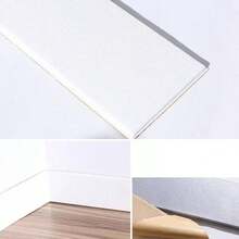 20pcs Self-Adhesive Plastic PE Baseboard Trim, Easy Installation, Wall Corner Tile Edge Protector, Home Door Frame & Corner Decorative Strips - Skirting Board - View 4