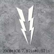 2pcs Vibrant Bolt Vinyl Decals For Motorcycles-Durable PET, High-Gloss, Easy Apply Self-Adhesive Stickers In Rainbow Colors - 1 pcs - View 5