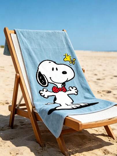  Khăn tắm biển Snoopy bán chạy nhất, chất liệu sợi siêu mịn, khăn tắm biển hoạt hình cho trẻ em, khăn thấm hút tốt cho mùa hè bên bờ biển.