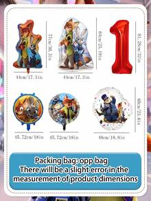 Disney Bộ bóng bay số đa năng Zootopia, bóng nhôm đa dụng cho tiệc, chụp ảnh selfie & trang trí phòng, không chỉ là đồ dùng tiệc, những bó bóng bay theo chủ đề này là sự bổ sung đa năng cho bất kỳ dịp nào. Được làm từ nhôm bền, chúng hoàn hảo để thêm nét vui nhộn cho tiệc sinh nhật, bốt chụp ảnh, trang trí phòng ký túc xá, hoặc thậm chí là chụp ảnh selfie ngẫu hứng với bạn bè. - Bóng bay - Xem 3
