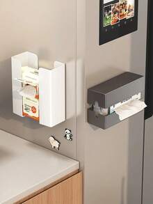 Tempat Tisu Gantung Magnetik, Rak Penyimpanan Samping Kulkas, Organizer. Tempat Kertas Toilet. Dispenser Handuk Kertas. Braket Penyimpanan Kabinet, Rak Organizer Tahan Lama, Rak Penyimpanan Mesin Cuci Magnetik, Organizer Gantung Dinding Tanpa Pengeboran, Rak Penyimpanan Praktis Tanpa Desain Pengeboran, Aksesoris Dapur, Tanpa Pengeboran - View 9
