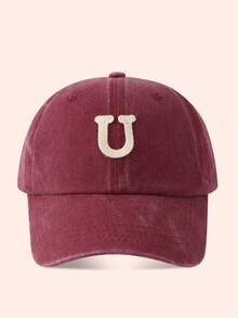 1 buah Topi Baseball Anak Warna Burgundy dengan Huruf, Topi Pelindung Matahari untuk Anak Laki-laki dan Perempuan, Cocok untuk Aktivitas Luar Ruangan dan Penggunaan Sehari-hari - Larut dalam air - tutup pencuci air berwarna merah anggur - View 71