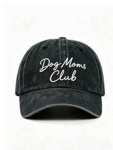 1pc Outdoor Embroidered "Dog Mom" Washed Baseball Cap, Adjustable Sun Protection Casual Hat Suitable For Spring/Autumn Travel, Versatile Unisex Sunhat, Y2K Style For Young People - A - View 17