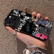 Rich O Muerte tema de ropa urbana en negro y rosafunda de teléfono Fundas compatibles con ,Apple,VIVO,OPPO,,, y Honor.Fabricadas en silicona TPU,ofrecen protección contra golpes y caídas. - Negro - Ver 5