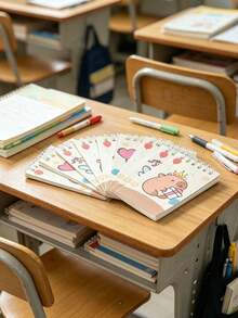 10pcs Capybara Spiral Notebooks, Capybara Office Supplies, Soft Leather, Cartoon Pattern Design, Animal Theme Style, Suitable For Cartoon Theme Diaries, Suitable For Students And Office Use, Work, School, Writing, School Supplies, Back To School Season - Multicolor - View 5