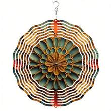 Kincir Angin Bunga Mandala 3D: Dekorasi Dalam/Luar Ruangan, Seni Halaman, Dekorasi Taman, Dekorasi Hari Thanksgiving - Patung Dinamis, Lonceng Angin Luar Ruangan (Liontin Tidak Termasuk), Gaya Acak - A - View 11