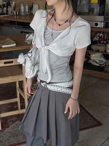 Women Tops - White - View 6
