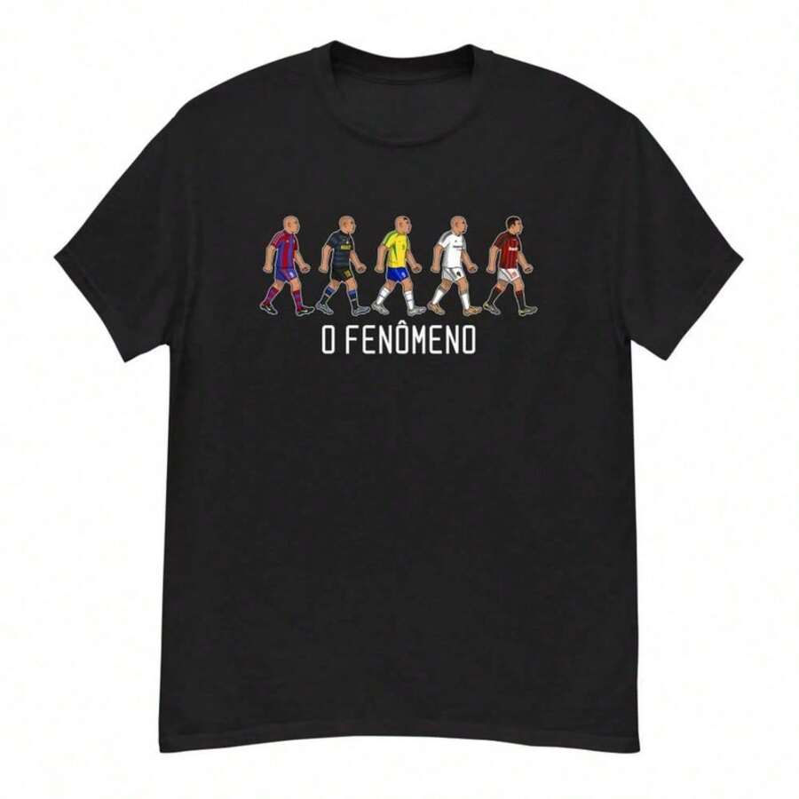 Camiseta R9 Ronaldo Brasil para Hombre - Negro - Ver 1