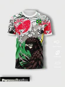 Personalize Your Mexican National Soccer Team Jersey: Available In Green, White, And Red, With The Option To Add Your Name And Number. Made With Lightweight, Quick-Drying Fabric. - 白色 - 查看 2