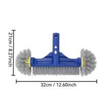 1pc Round-End Pool Brush, Pool Brush Head For Inground/Above Ground Pools, Spa, Hot Tub, High-Efficiency Pool, Scrub Brush Fits Standard Pool Pole, Poles Not Included - Multicolor - View 6