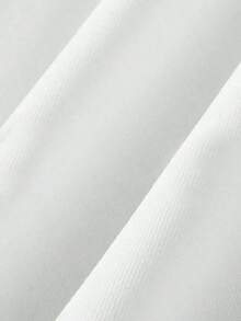 100% cotton Blusa casual de estilo callejero de moda con cuello redondo, manga corta y estampado de Medusa para mujer - Blanco - Ver 4
