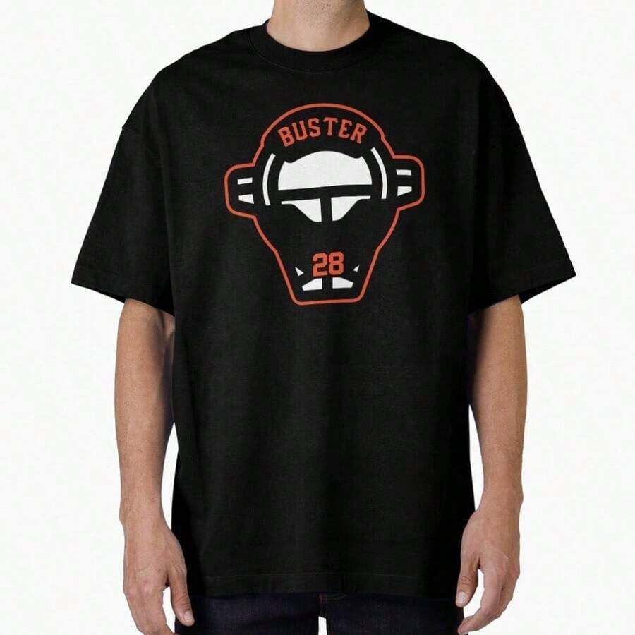 100% Cotton T-Shirt With "Los Angeles In The Center Of All Eyes" Print, Unisex Los Angeles Team Model, Vintage Pattern Print T-Shirt, High Quality Cotton Shirt - 黑色4 - 查看 1