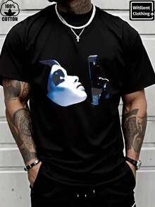 Witllent Men's 100% Cotton T-Shirt From The Dead Presidents Gangster Movie, 220g Heavyweight Cotton Christmas T-Shirt For Men (1 PC) 9Q5I - 黑色 - 查看 12