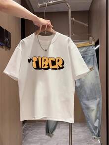 Nueva camiseta de manga corta para mujer de 180 g,% algodón - Camiseta casual versátil con estampado de verano para hombre - Camiseta con estampado de verano para parejas - Unisex - Regalo para vacaciones - Blanco - Ver 11