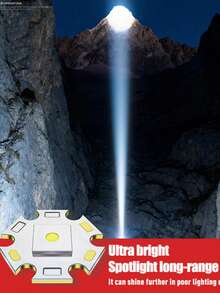 1入 高功率遠射強光頭燈 Type-C 充電 手勢感應手電筒 露營登山探險用 - H-224-60W - 查看 3
